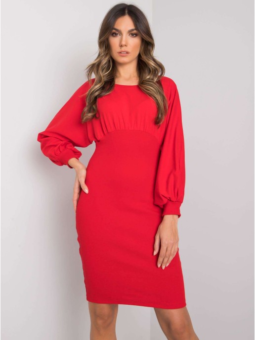 Sukienka-RV-SK-7337.19-czerwony Sukienka-RV-SK-7337.19-czerwony