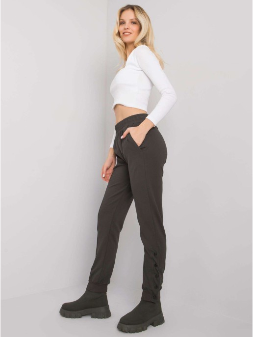 Spodnie dresowe-RV-DR-7365.17P-ciemny khaki Spodnie dresowe-RV-DR-7365.17P-ciemny khaki