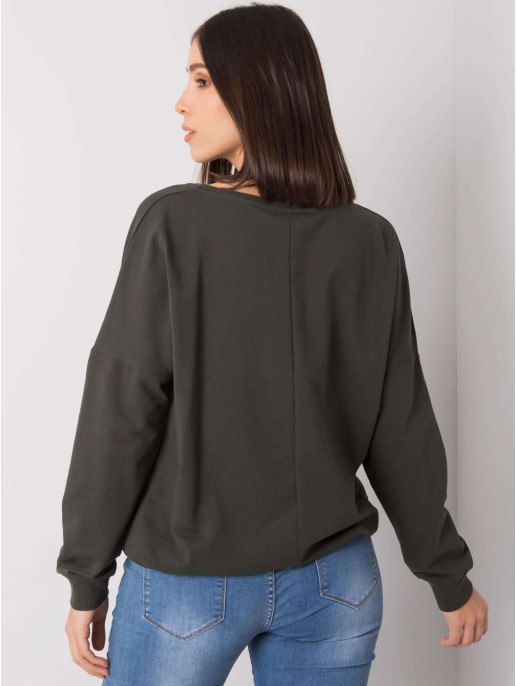 Bluzka-RV-BZ-7276.77-ciemny khaki Bluzka-RV-BZ-7276.77-ciemny khaki