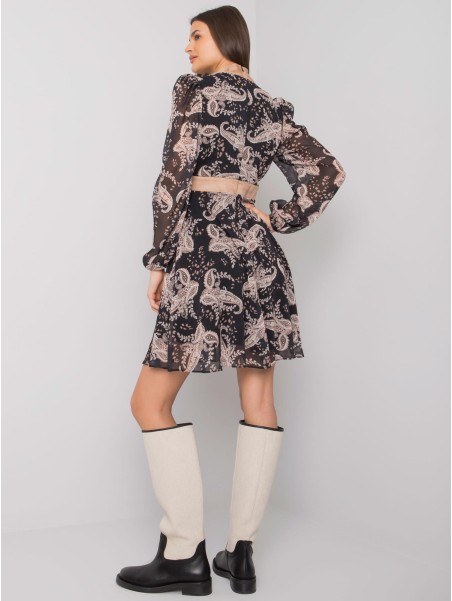 Sukienka-LC-SK-22K-3035.03P-czarno-beżowy