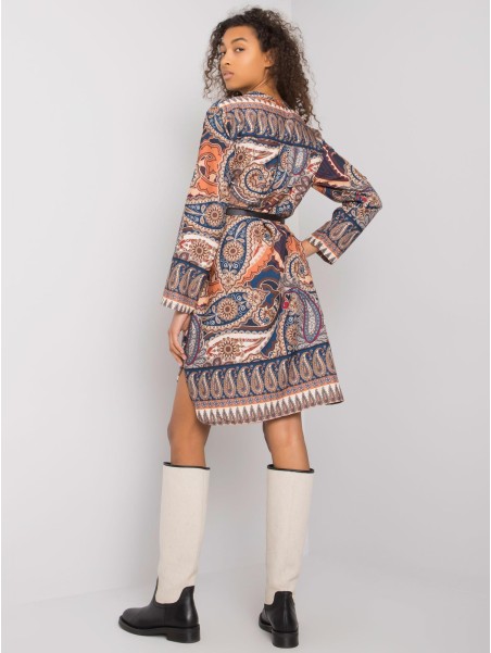 Sukienka-DHJ-SK-5766-1.32X-ciemny niebieski