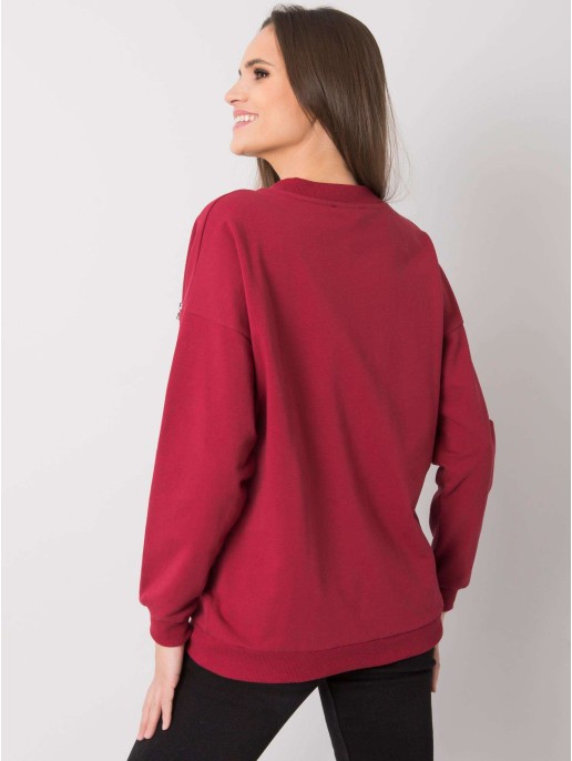 Džemperis-RV-BL-7370.78P-bordowy Džemperis-RV-BL-7370.78P-bordowy