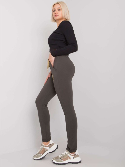 Spodnie dresowe-RV-DR-6685.70P-ciemny khaki Spodnie dresowe-RV-DR-6685.70P-ciemny khaki