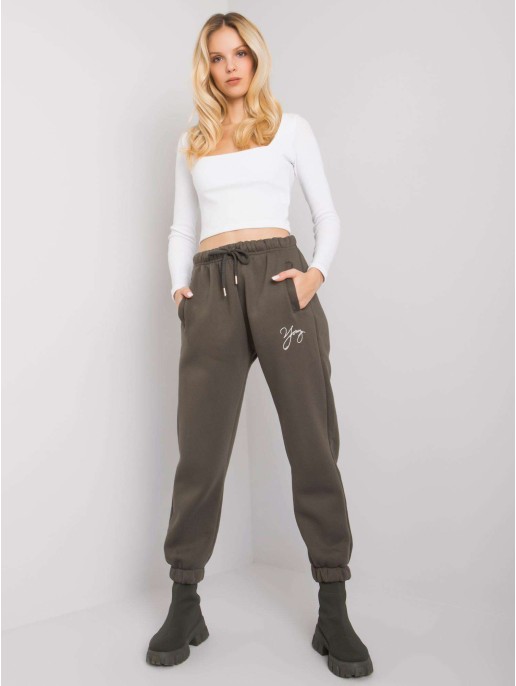 Spodnie dresowe-RV-DR-7275.24P-ciemny khaki Spodnie dresowe-RV-DR-7275.24P-ciemny khaki