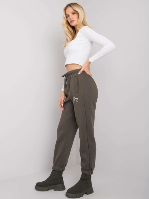 Spodnie dresowe-RV-DR-7275.24P-ciemny khaki Spodnie dresowe-RV-DR-7275.24P-ciemny khaki