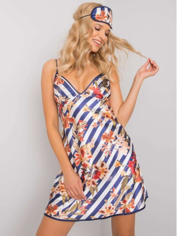 Koszula nocna-BR-KN-1042-biało-granatowy 2