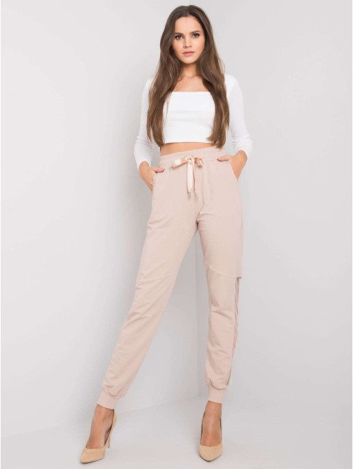 Spodnie dresowe-RV-DR-6896.48P-beżowy Spodnie dresowe-RV-DR-6896.48P-beżowy