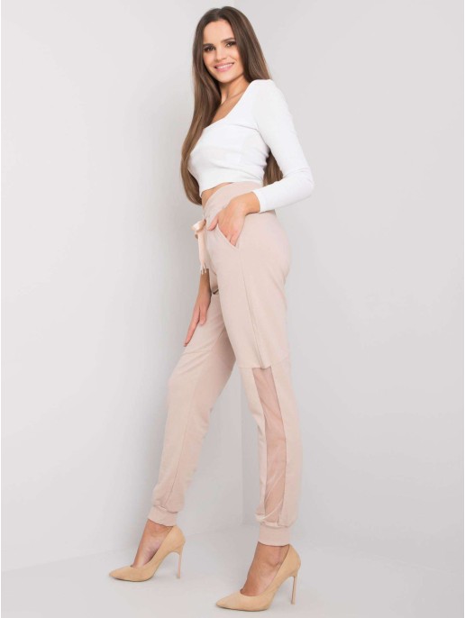 Spodnie dresowe-RV-DR-6896.48P-beżowy Spodnie dresowe-RV-DR-6896.48P-beżowy