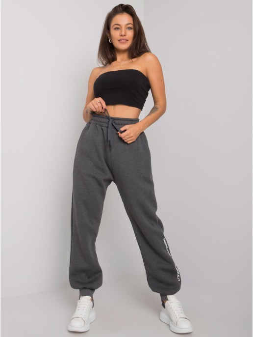 Spodnie dresowe-RV-DR-7237.81-ciemny szary Spodnie dresowe-RV-DR-7237.81-ciemny szary