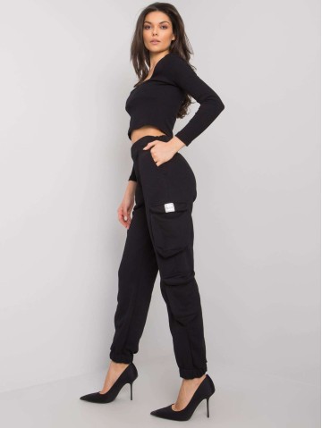 Spodnie dresowe-RV-DR-7364.01P-czarny 2