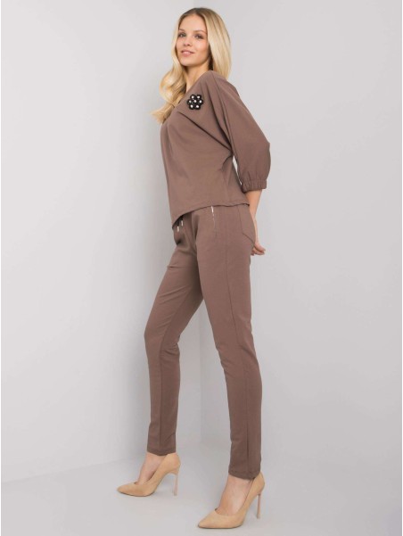 Laisvalaikio kostiumas-RV-KMPL-7363.25P-rudas