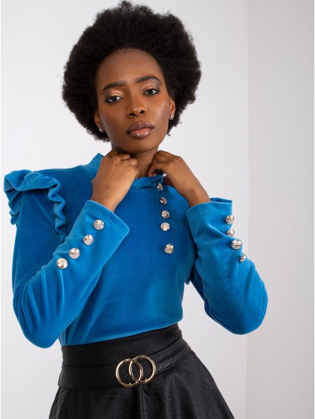 Bluzka-DHJ-BZ-6533A.44P-ciemny niebieski