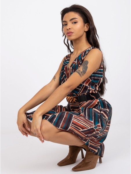 Sukienka-DHJ-SK-15308-1.57P-czarno-beżowy