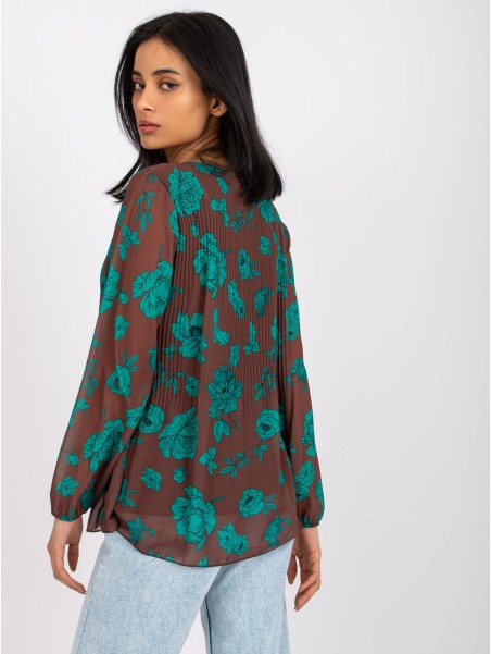 Bluzka-DHJ-BZ-8643-1.37P-brązowy