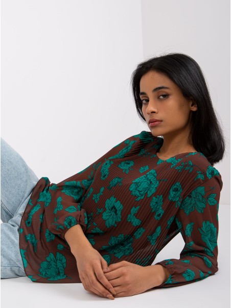 Bluzka-DHJ-BZ-8643-1.37P-brązowy