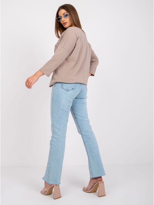 Bluzka-RV-BZ-0224.42-ciemny bezowy Bluzka-RV-BZ-0224.42-ciemny bezowy