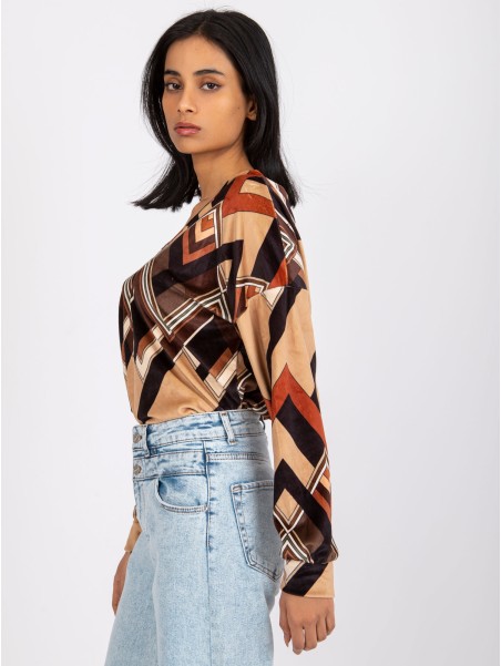 Bluzka-DHJ-BZ-6550-4.40-czarno-beżowy