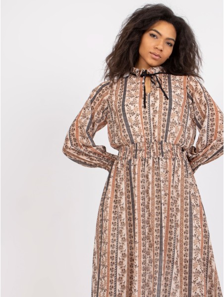 Sukienka-DHJ-SK-15177-1.04P-beżowy