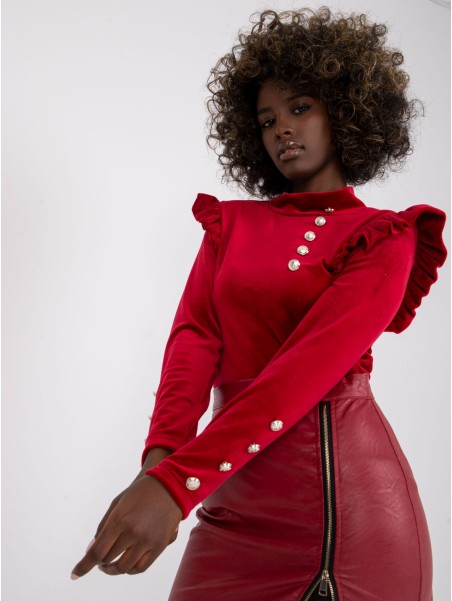 Bluzka-DHJ-BZ-6533A.44P-bordowy