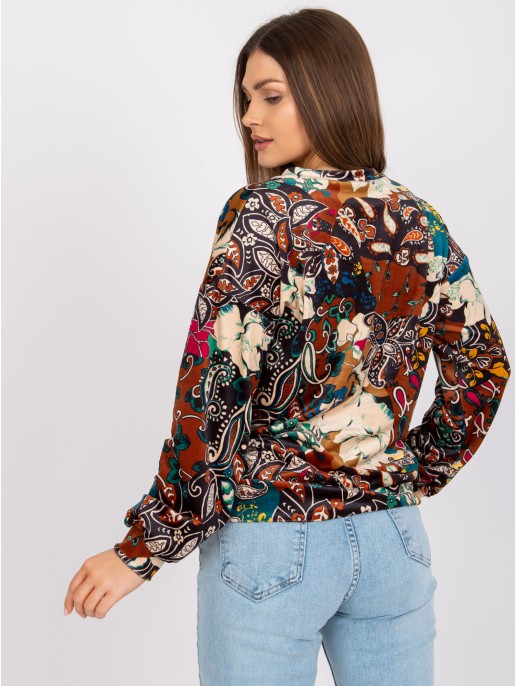 Bluzka-DHJ-BZ-6033-2.46P-brązowy