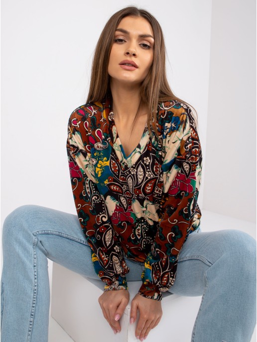 Bluzka-DHJ-BZ-6033-2.46P-brązowy