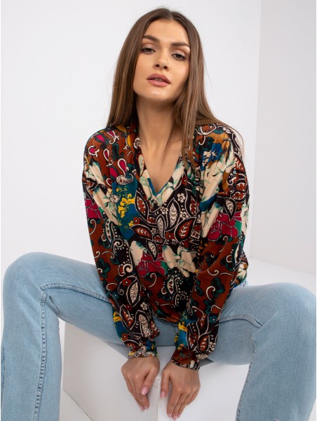 Bluzka-DHJ-BZ-6033-2.46P-brązowy