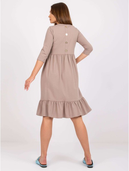 Suknelė-RV-SK-7554.74P-tamsiai rusva