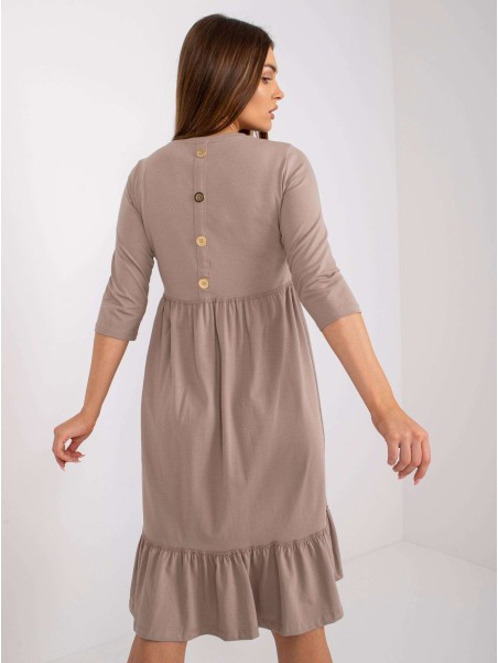 Suknelė-RV-SK-7554.74P-tamsiai rusva