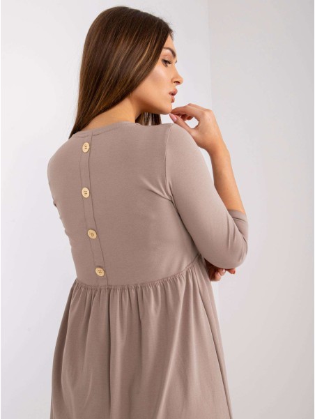 Suknelė-RV-SK-7554.74P-tamsiai rusva