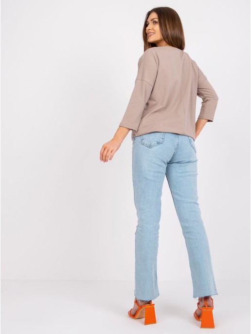 Bluzka-RV-BZ-0223.15P-ciemny bezowy Bluzka-RV-BZ-0223.15P-ciemny bezowy