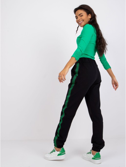 Spodnie dresowe-RV-DR-7456.14P-czarny Spodnie dresowe-RV-DR-7456.14P-czarny