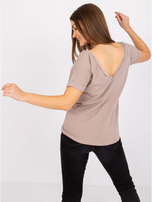 Bluzka-RV-BZ-7544.00-ciemny bezowy Bluzka-RV-BZ-7544.00-ciemny bezowy