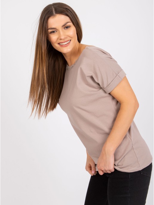 Bluzka-RV-BZ-7544.00-ciemny bezowy Bluzka-RV-BZ-7544.00-ciemny bezowy