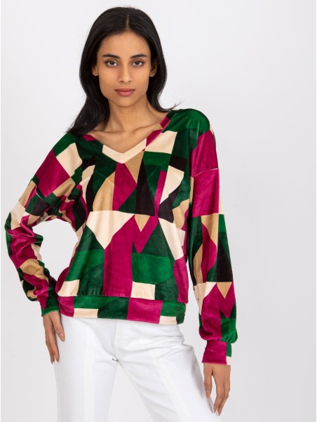 Bluzka-DHJ-BZ-6550.74P-ciemny zielony