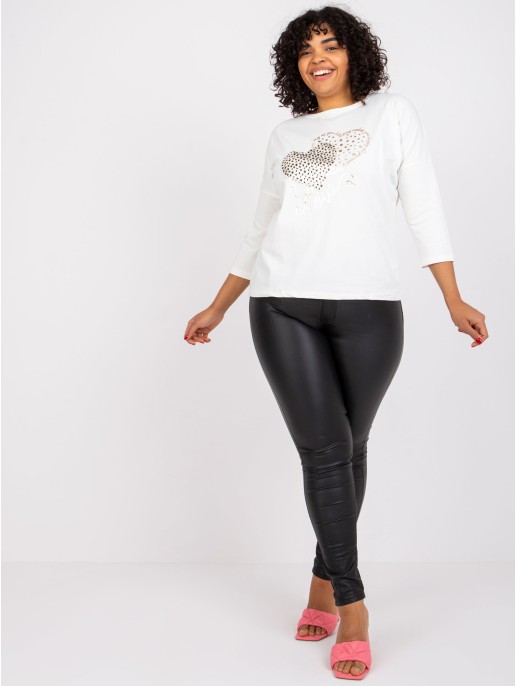 Bluzka-RV-BZ-7428.42P-ecru Bluzka-RV-BZ-7428.42P-ecru