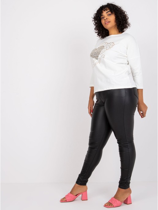 Bluzka-RV-BZ-7428.42P-ecru Bluzka-RV-BZ-7428.42P-ecru