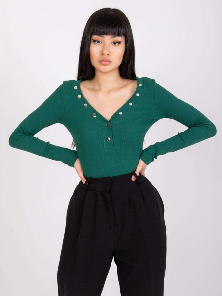 Bluzka-RV-BZ-7439.18-ciemny zielony