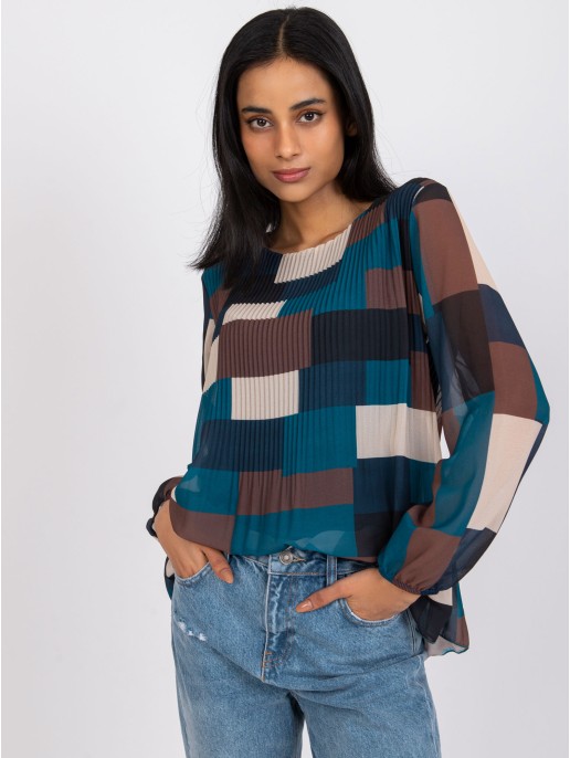 Bluzka-DHJ-BZ-8643.38P-morski Bluzka-DHJ-BZ-8643.38P-morski