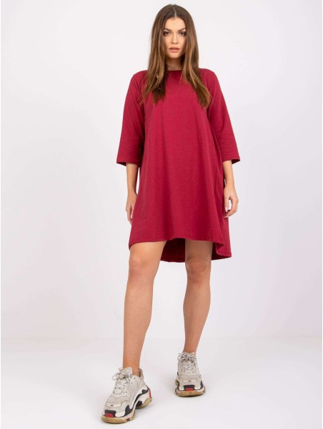 Sukienka-RV-SK-7321.70-bordowy