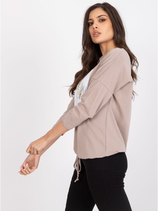 Palaidinė-RV-BZ-7511.33P-tamsiai smėlio spalvos Palaidinė-RV-BZ-7511.33P-tamsiai smėlio spalvos