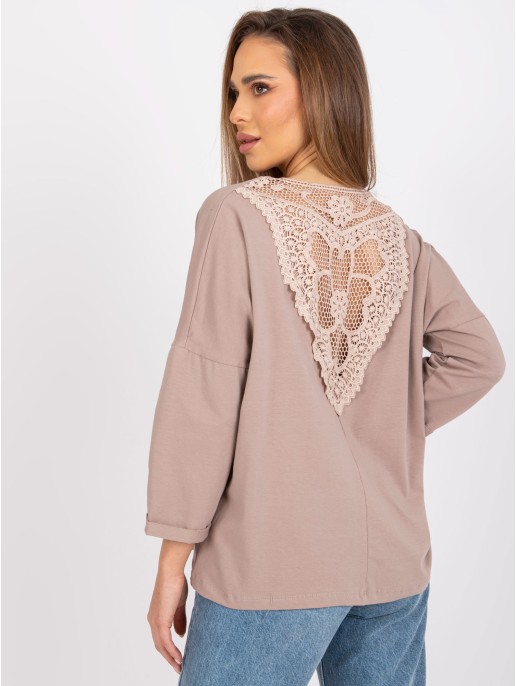 Bluzka-RV-BZ-7558.30-ciemny bezowy Bluzka-RV-BZ-7558.30-ciemny bezowy