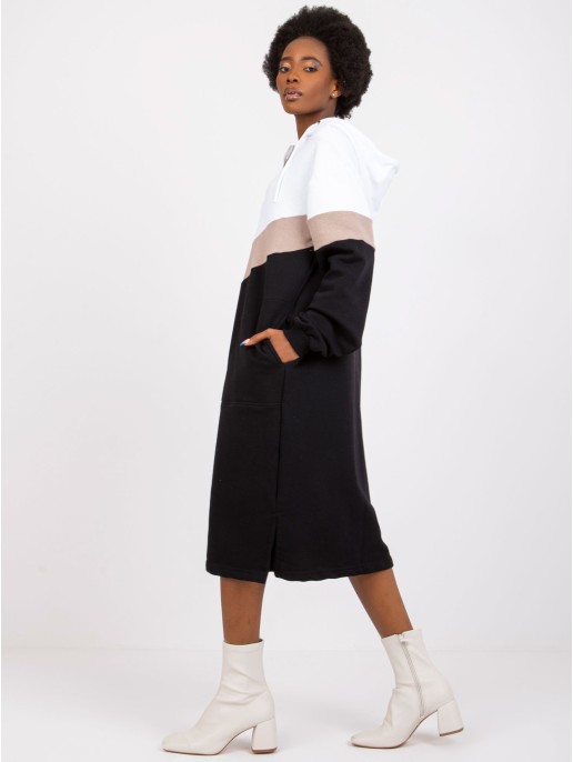 Suknelė-RV-SK-7462.00-balta-juoda Suknelė-RV-SK-7462.00-balta-juoda