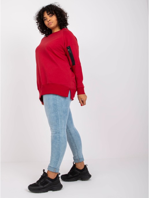 Tunika-RV-TU-7158.76P-tamsiai raudona Tunika-RV-TU-7158.76P-tamsiai raudona