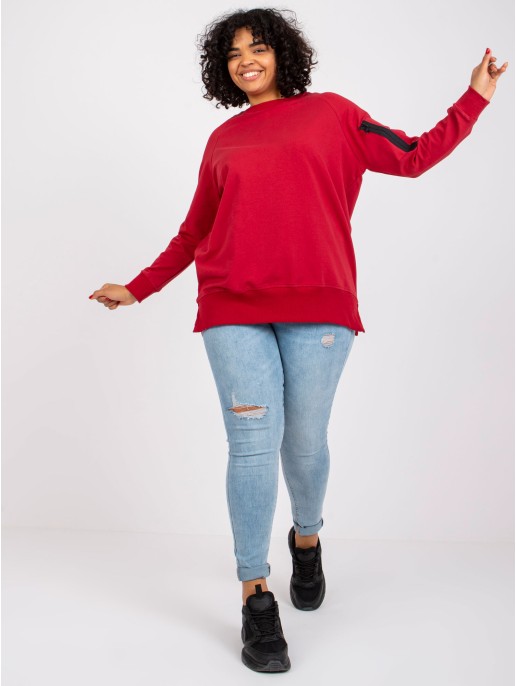 Tunika-RV-TU-7158.76P-tamsiai raudona Tunika-RV-TU-7158.76P-tamsiai raudona