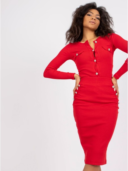 Laisvalaikio kostiumas-RV-KMPL-7522.28P-czerwony