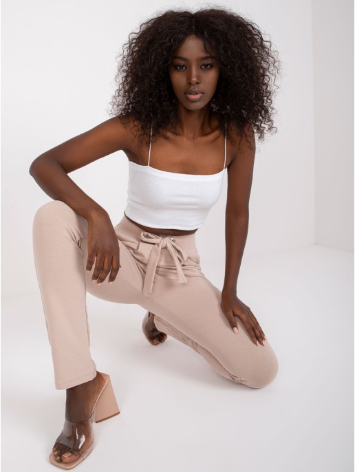 Spodnie dresowe-RV-DR-7459.01X-beżowy Spodnie dresowe-RV-DR-7459.01X-beżowy