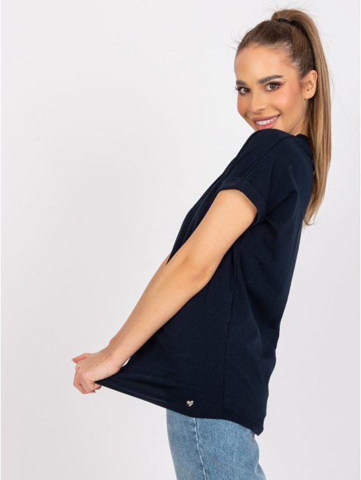 T-shirt-RV-TS-7666.19-granatowy T-shirt-RV-TS-7666.19-granatowy