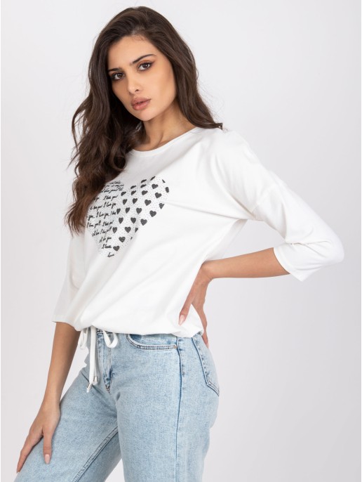 Bluzka-RV-BZ-0229.13P-ecru Bluzka-RV-BZ-0229.13P-ecru