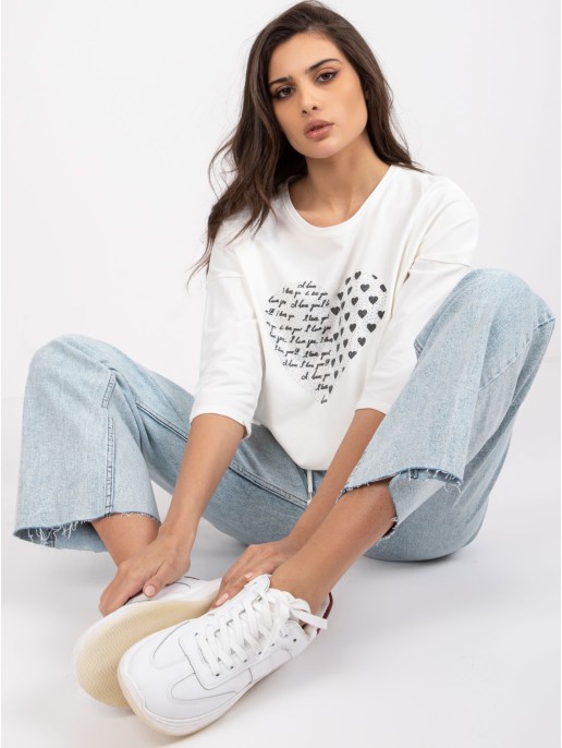 Bluzka-RV-BZ-0229.13P-ecru Bluzka-RV-BZ-0229.13P-ecru