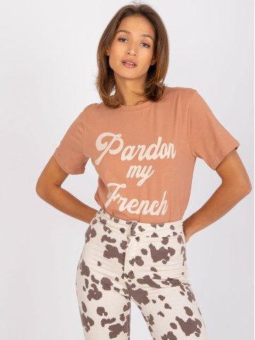 T-shirt-FA-TS-7677.91P-camelowy 2